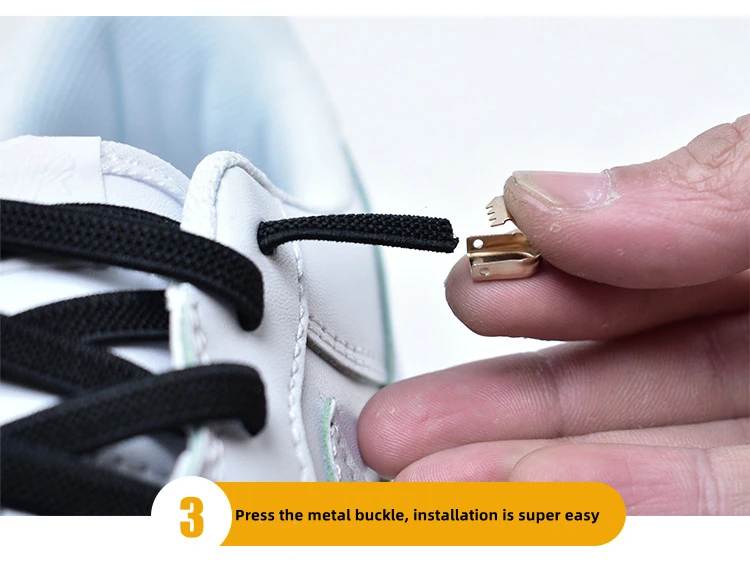 No Tie Flat Hiking Running Shoe Lace Elastic Shoelaces Outdoor Leisure Sneakers Quick Safety Flat Shoelace Kids Adult Lazy Laces
