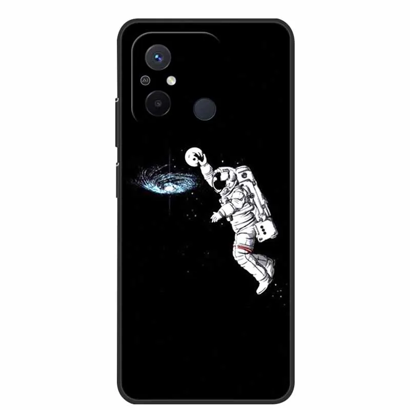Black TPU Soft Cover with Wolf and Lion Design - Premium Silicon Bumper Case