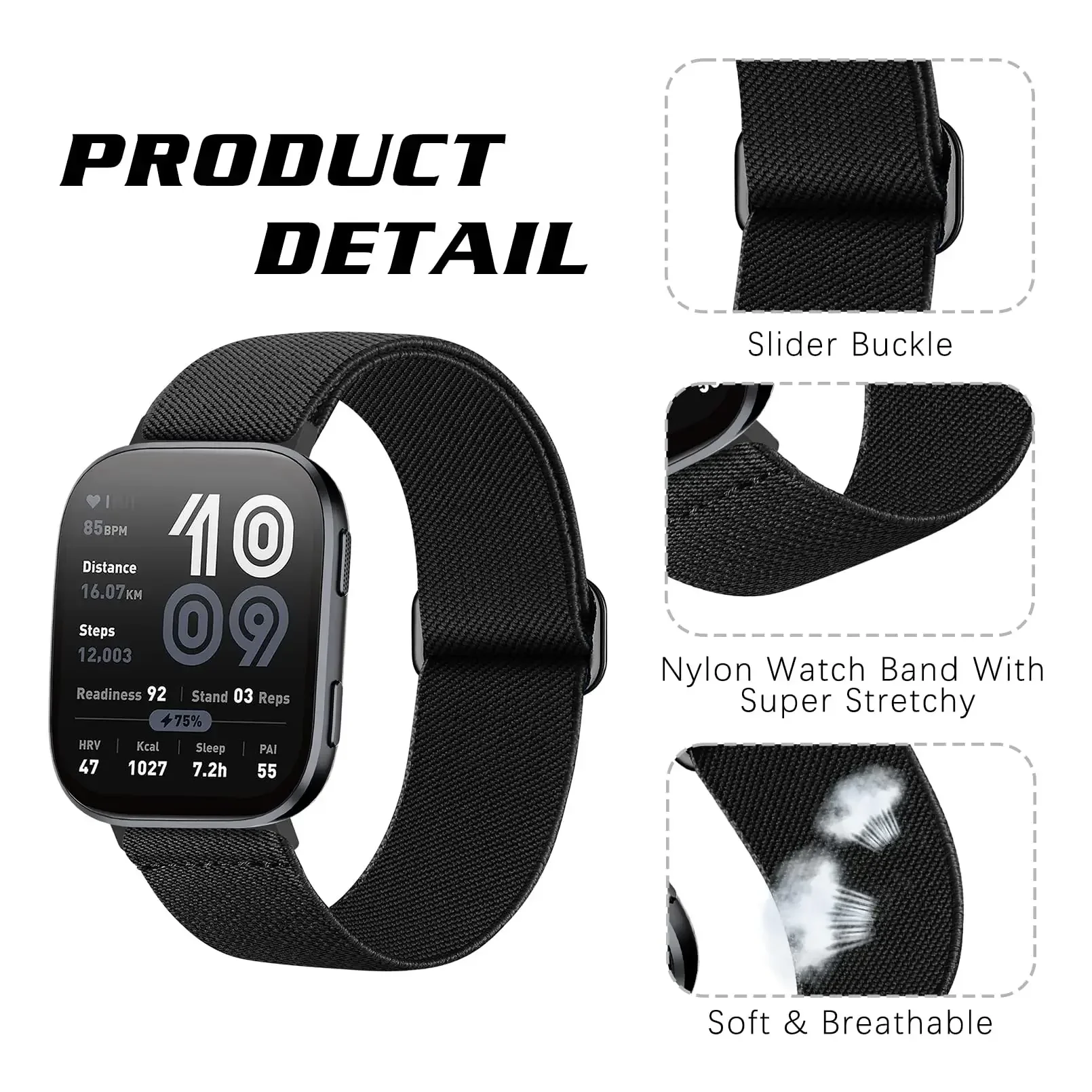 Versatile Elastic Watch Strap - 20mm/22mm