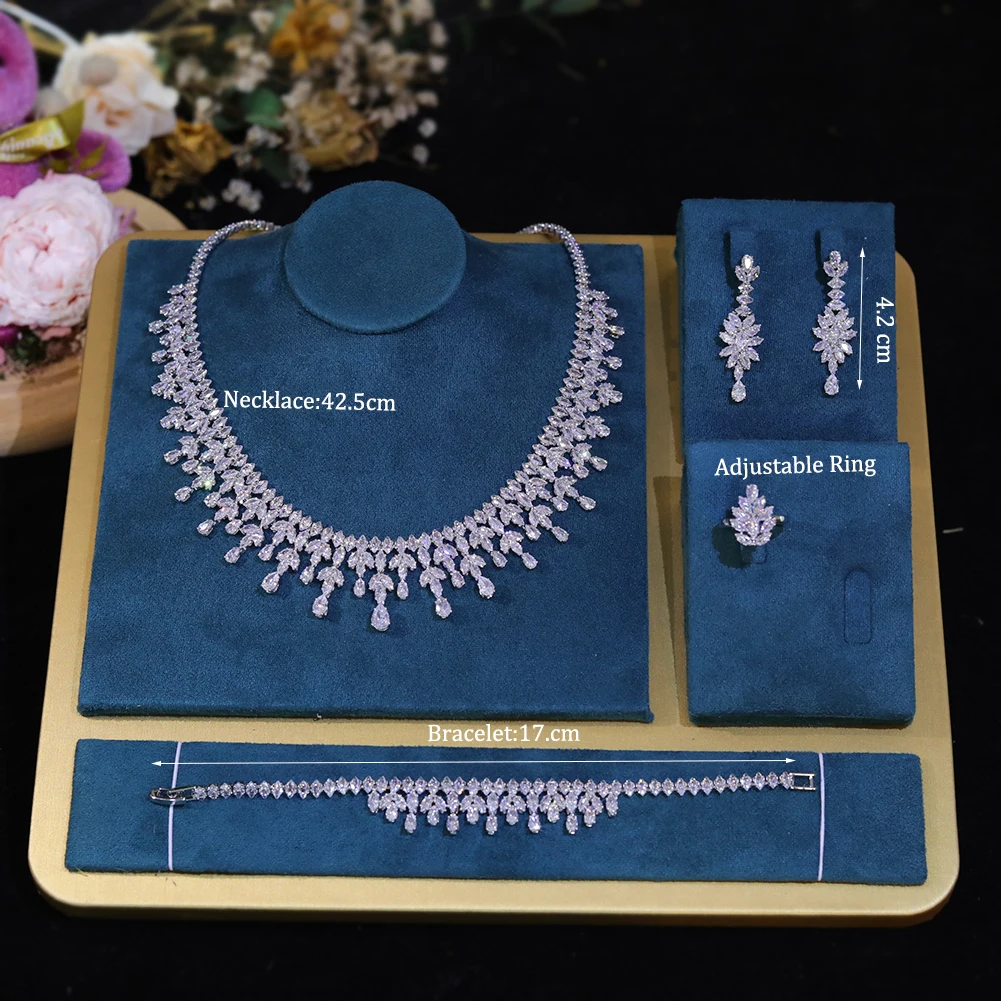 4PCS Jewelry Set