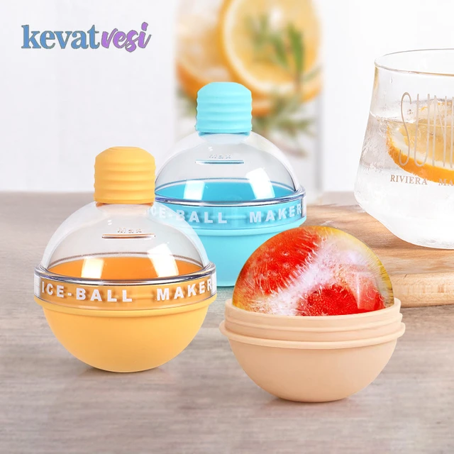 Reusable Round Ice Cube Mold Leak Proof Silicone Big Sphere Ice Ball Maker  Light Bulb Shaped Whiskey Cocktails Summer Ice Mold - AliExpress