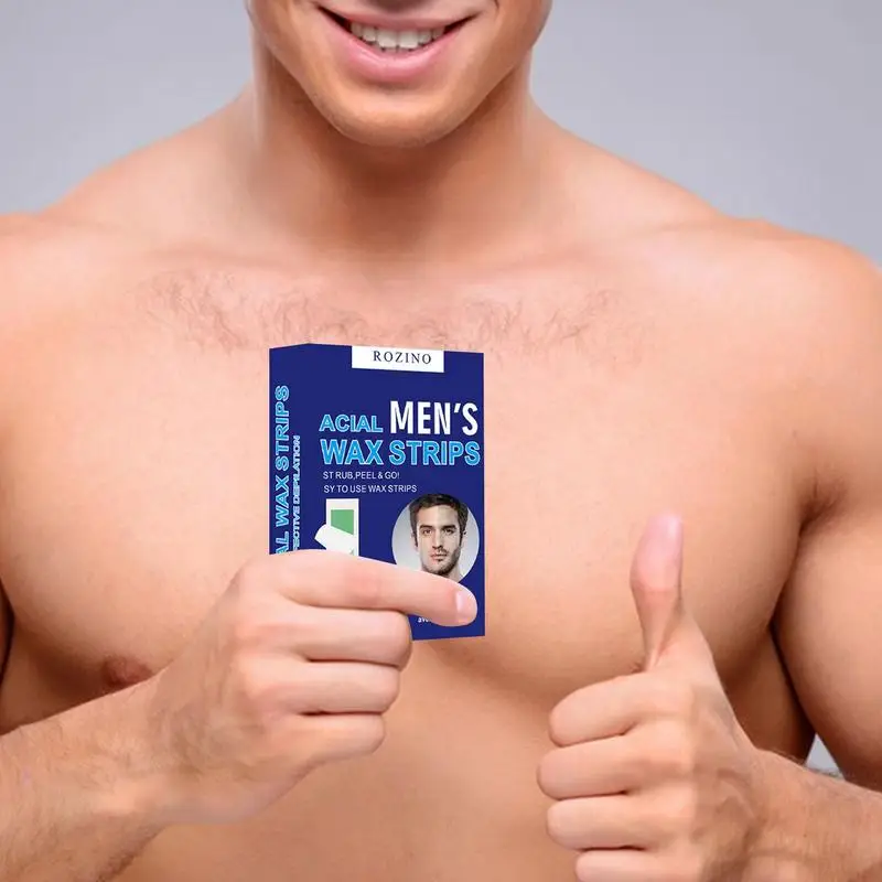 Man Wax Strips Tear-Off Beeswax Leg Wax Strips For Hair Removal Body Hair Removal For Face Armpits Bikini