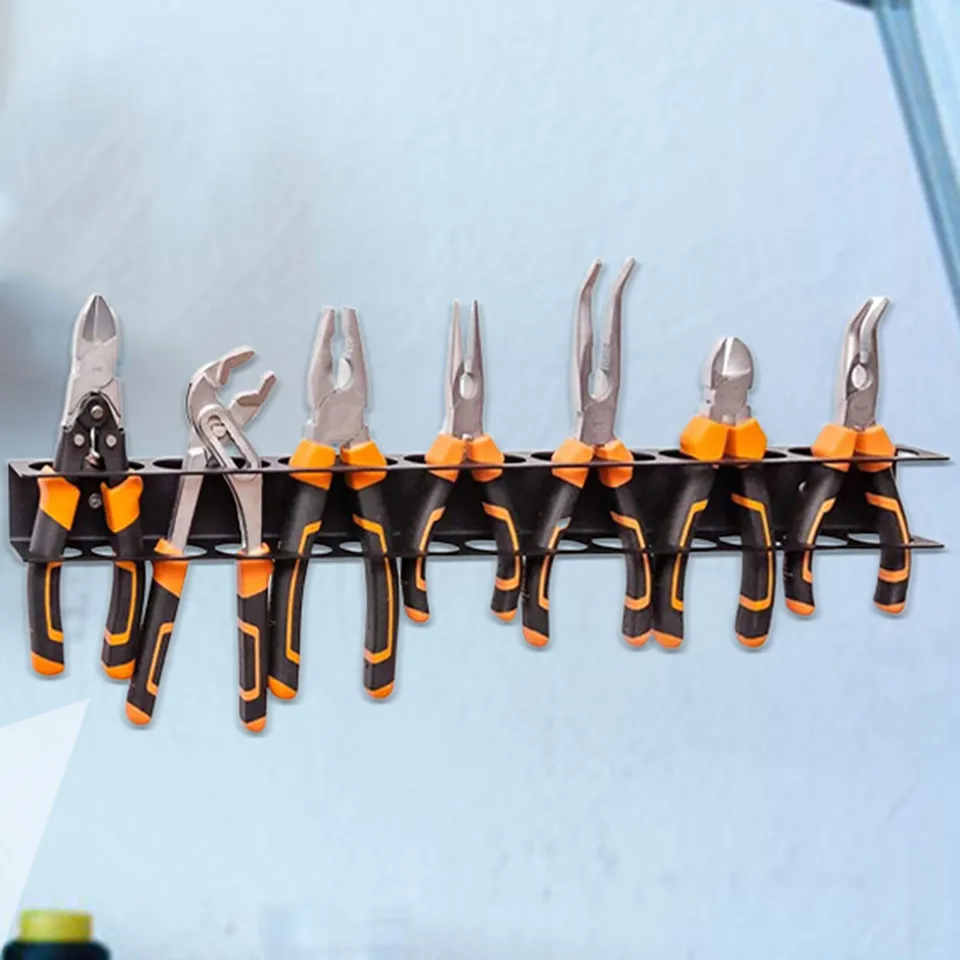 Steel Screwdriver Pliers Wall Mount Organizer Rack