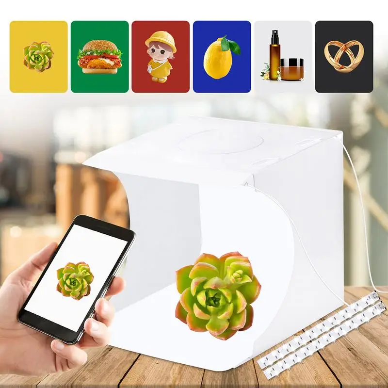 Product Photography Light Box Portable Folding Light Box Photography & Soft Professional Lightbox For Jewelry And