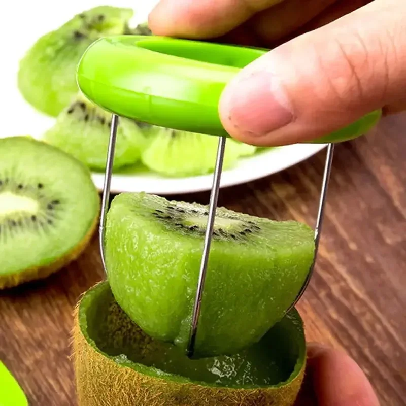 Peel Kiwi Cutter Fruit Peeler Slicer Lemon Kiwi Slicer Peeling Stainless Steel Detachable Kitchen Gadgets Salad Cooking Tools