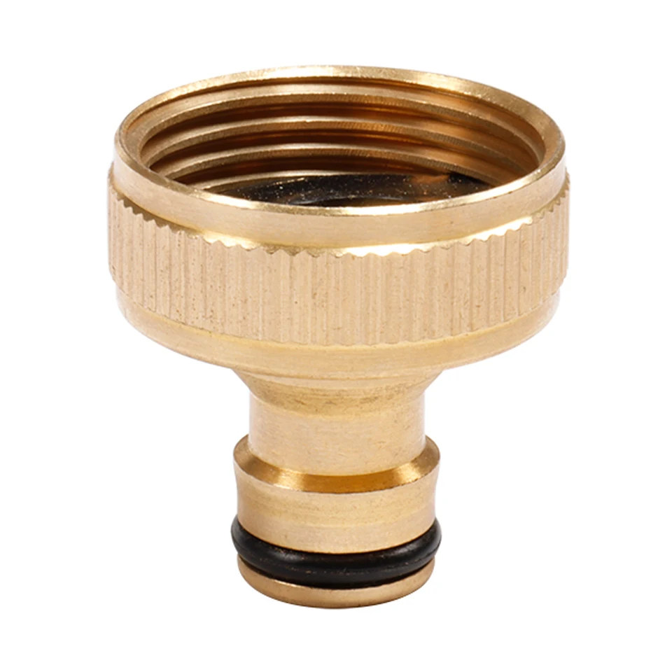 Raccordo Rapido Per Tubo Da Giardino In Ottone 1,9 Cm – Coppia Maschio/Femmina Per Rubinetto, Connettori Antigoccia Fino A 200 PSI - 2