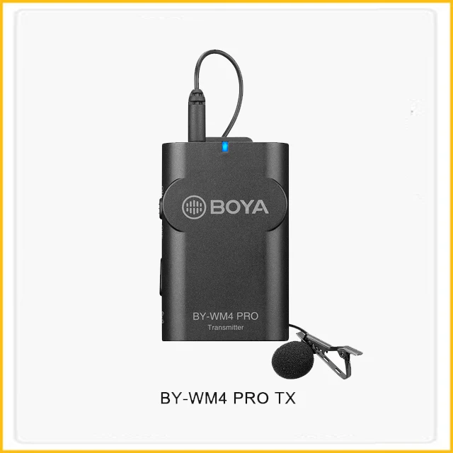 BOYA BY-WM4 Pro K1/K2  Wireless Microphone Lavalier Microphone Condenser for Sony Nikon Canon DSLR Camera Phone Studio studio microphone Microphones