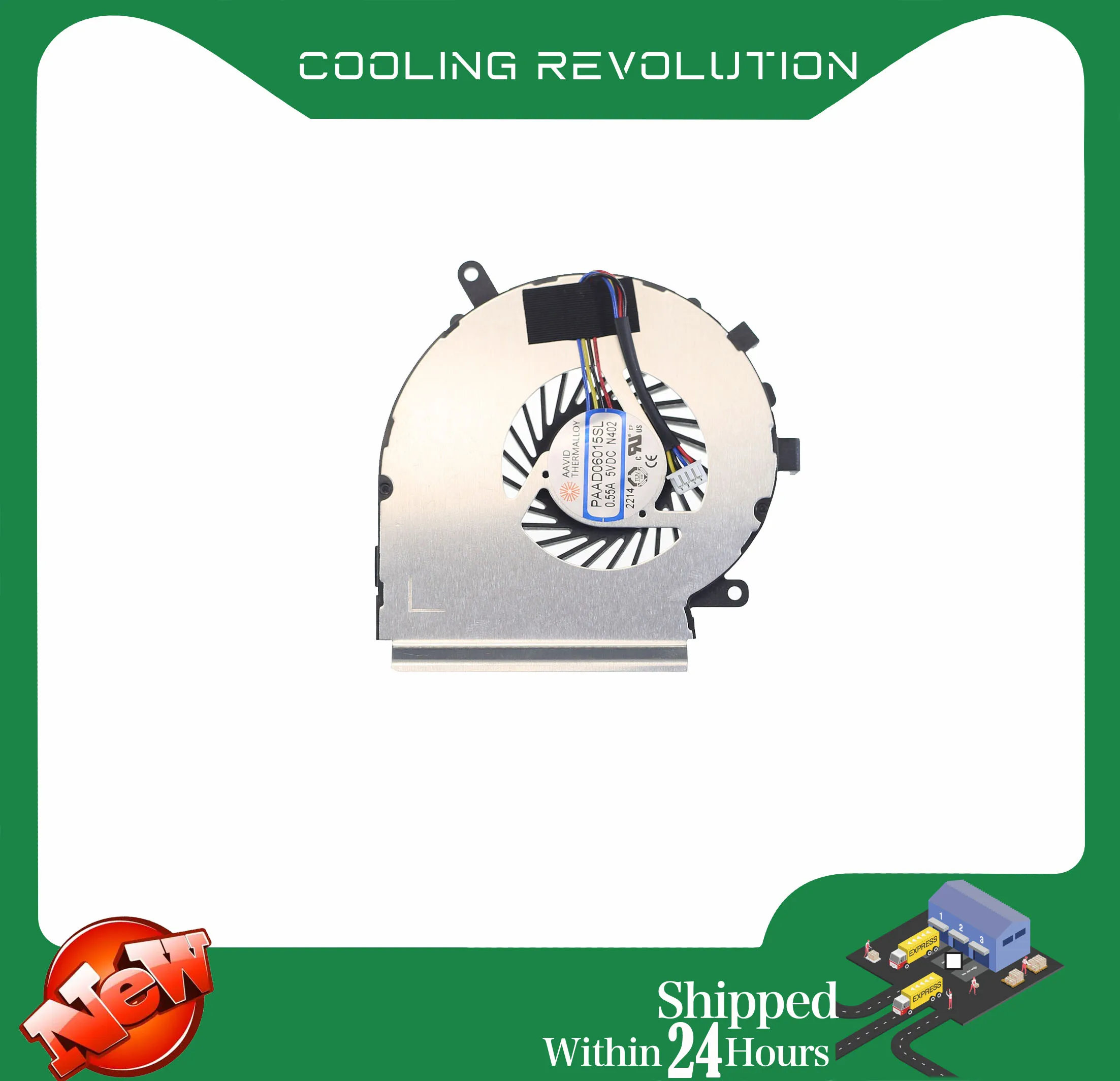 NEW-CPU-COOLING-FAN-PAAD06015SL-0-55A-5VDC-N402-4PIN ...