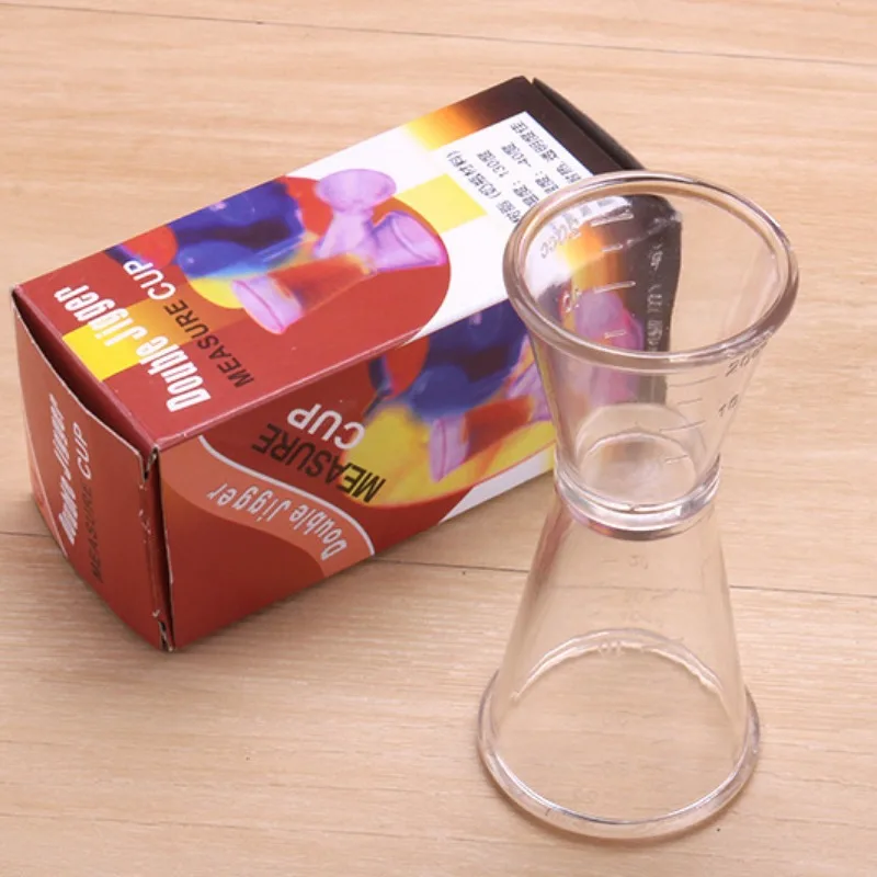 40/10CC measuring jigger Resin Transparent Measuring Cup Party Wine Cocktail Shaker Ounce Cup Measuring Jigger Kitchen Barware Party Supplies
