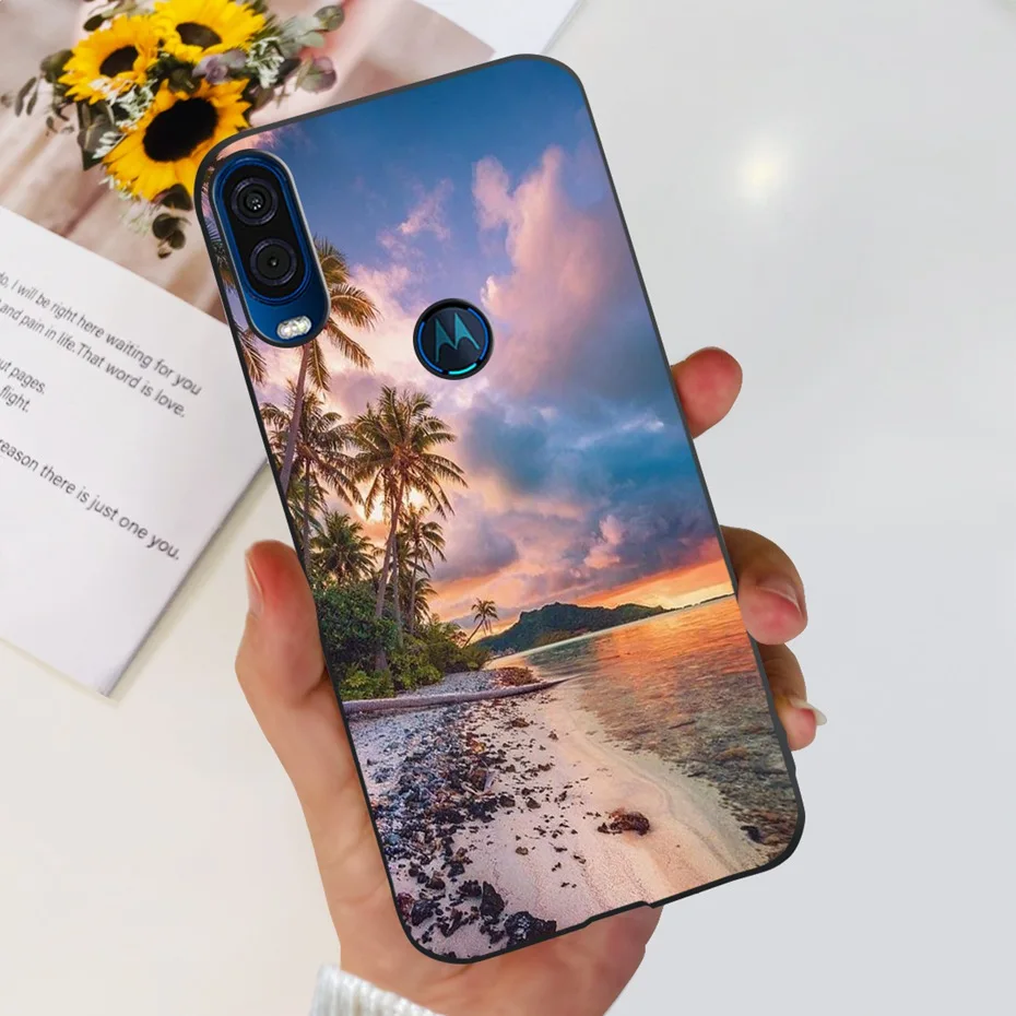 Cute Flower Cat Painted Soft Silicone Phone Case Cover