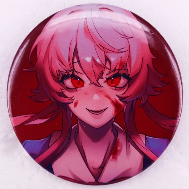 Anime Mirai Nikki Gasai Yuno Cosplay Badges Brooch Pins Icon Amano Yukiteru  Collection Bag Breastpin for Backpacks Clothes Decor - AliExpress