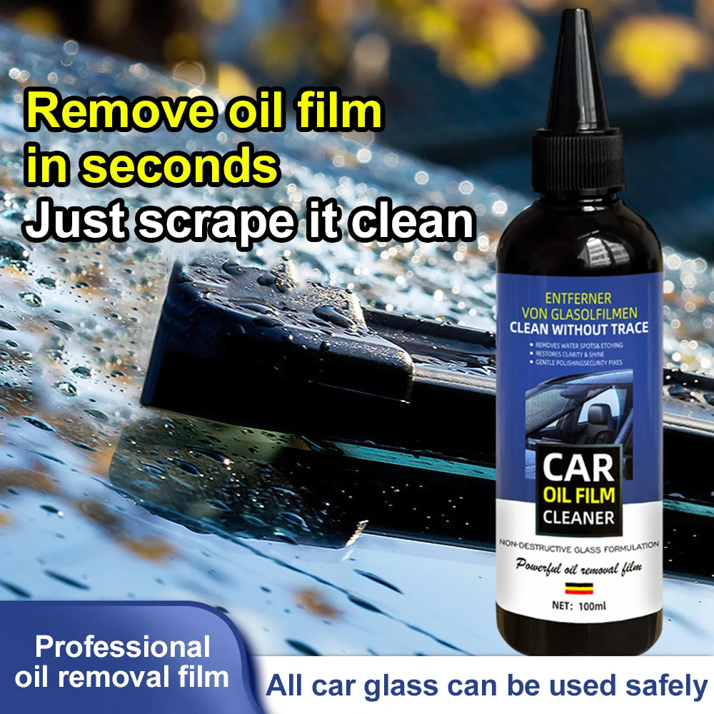 

Car Glass Oil Film Removing Paste Auto Glass Film Coating Agent Waterproof Rainproof Anti-fog Glass Cleaner For Auto Windshield