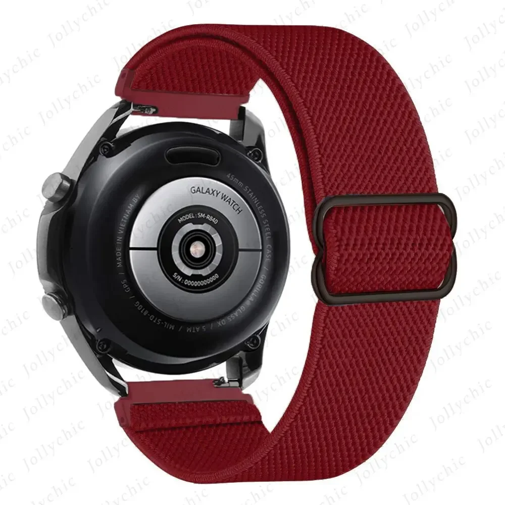 Adjustable Nylon Elastic Smartwatch Band, 20mm 22mm Strap, Premium Comfort and Style