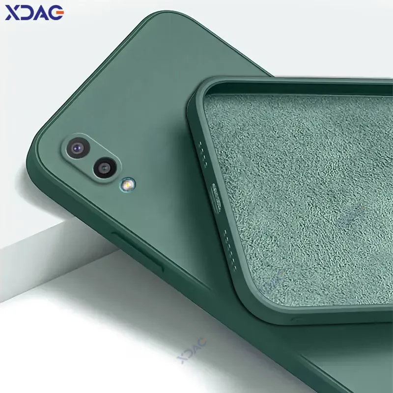 Luxury Original Square Liquid Silicone 360° Soft Mobile Phone Case – Deluxe Protection in Style