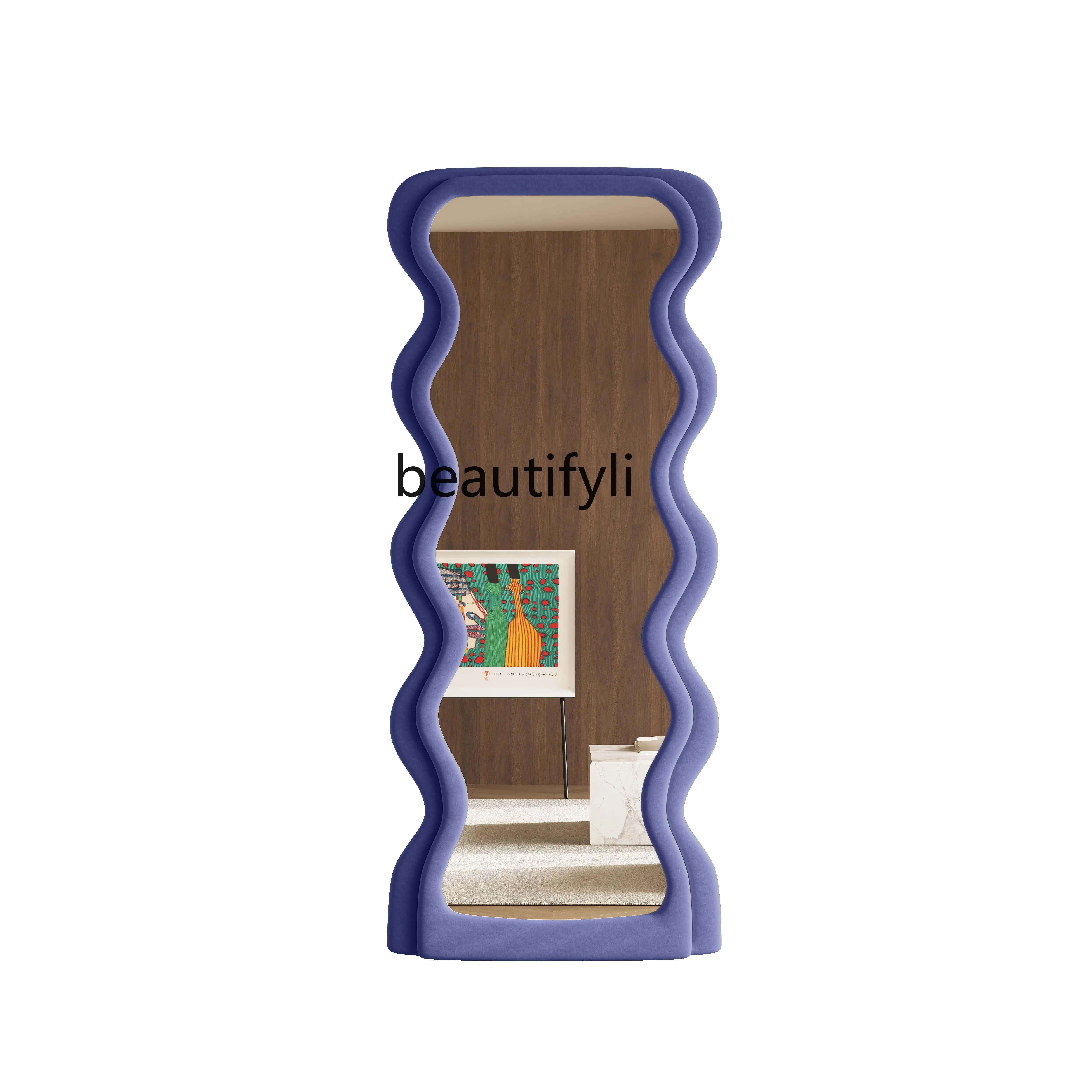 

Wave Mirror Creative Full-Length Mirror Home Wall-Mounted Mirror Wall Full-Length Mirror