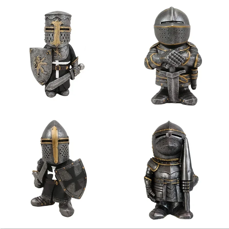 

Cavalry Soldier Dwarf Guard Resin Crafts Ornaments, Garden Ornaments