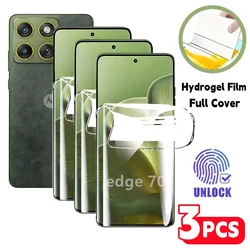 3 - Pack HD Hydrogel Film Screen Protector - Soft and Durable - Hydrogel Film