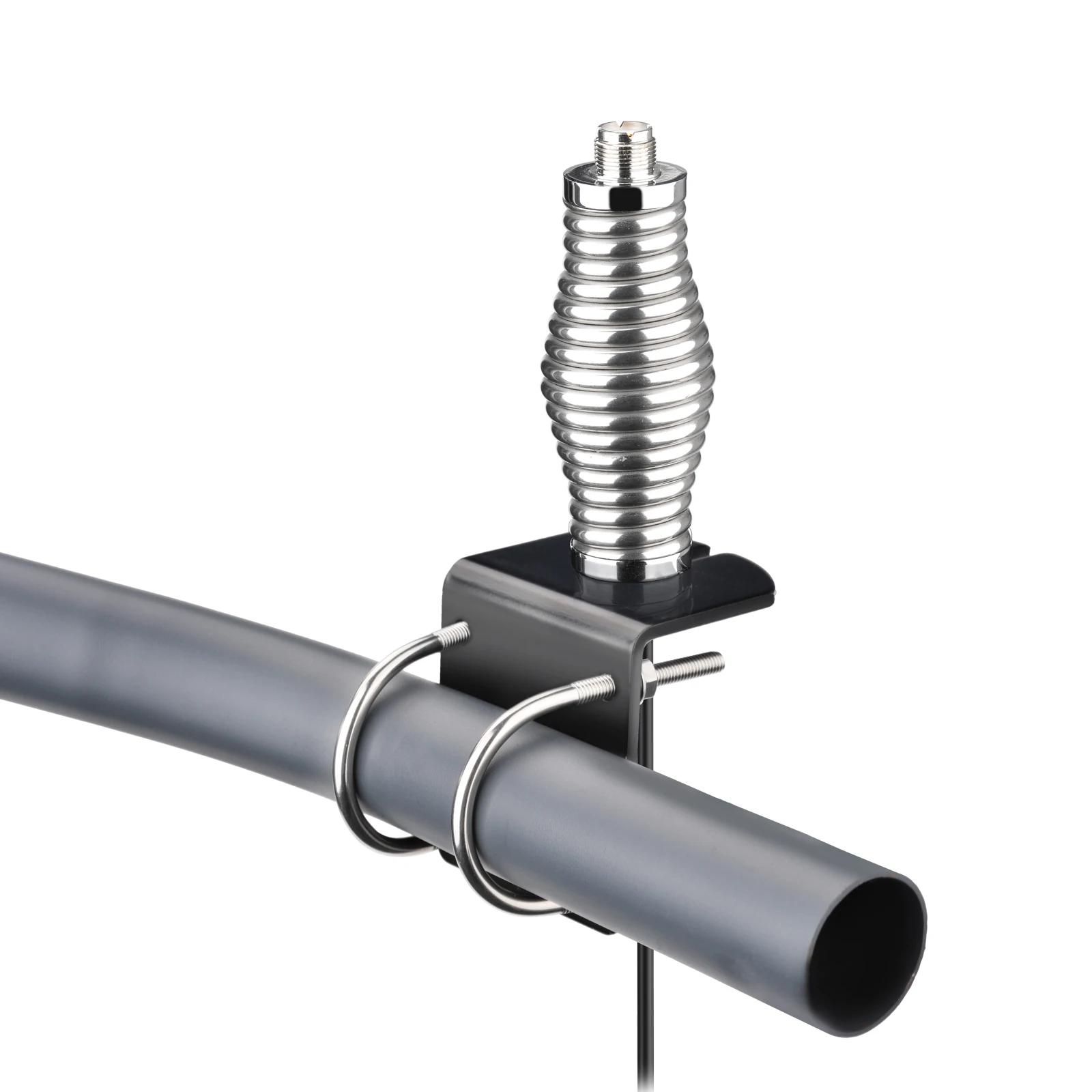Heavy Duty Steel Spring Mount with L Bracket for CB Ham Radio Antennas