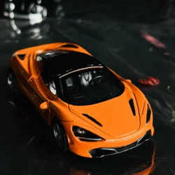Alloy Sports Car Model Toy with Return Force Mechanism (Orange)