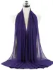 Nouveau foulard en mousseline uni pour femme, prêt-à-porter, hijab instantané, châle musulman, hijabs islamiques, écharpe arabe, foulards pour la tête