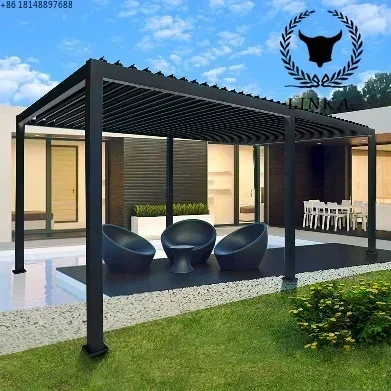 

Outdoor Use Sunproof and Waterproof Different Styles Cost-effective Aluminum Louver Pergola