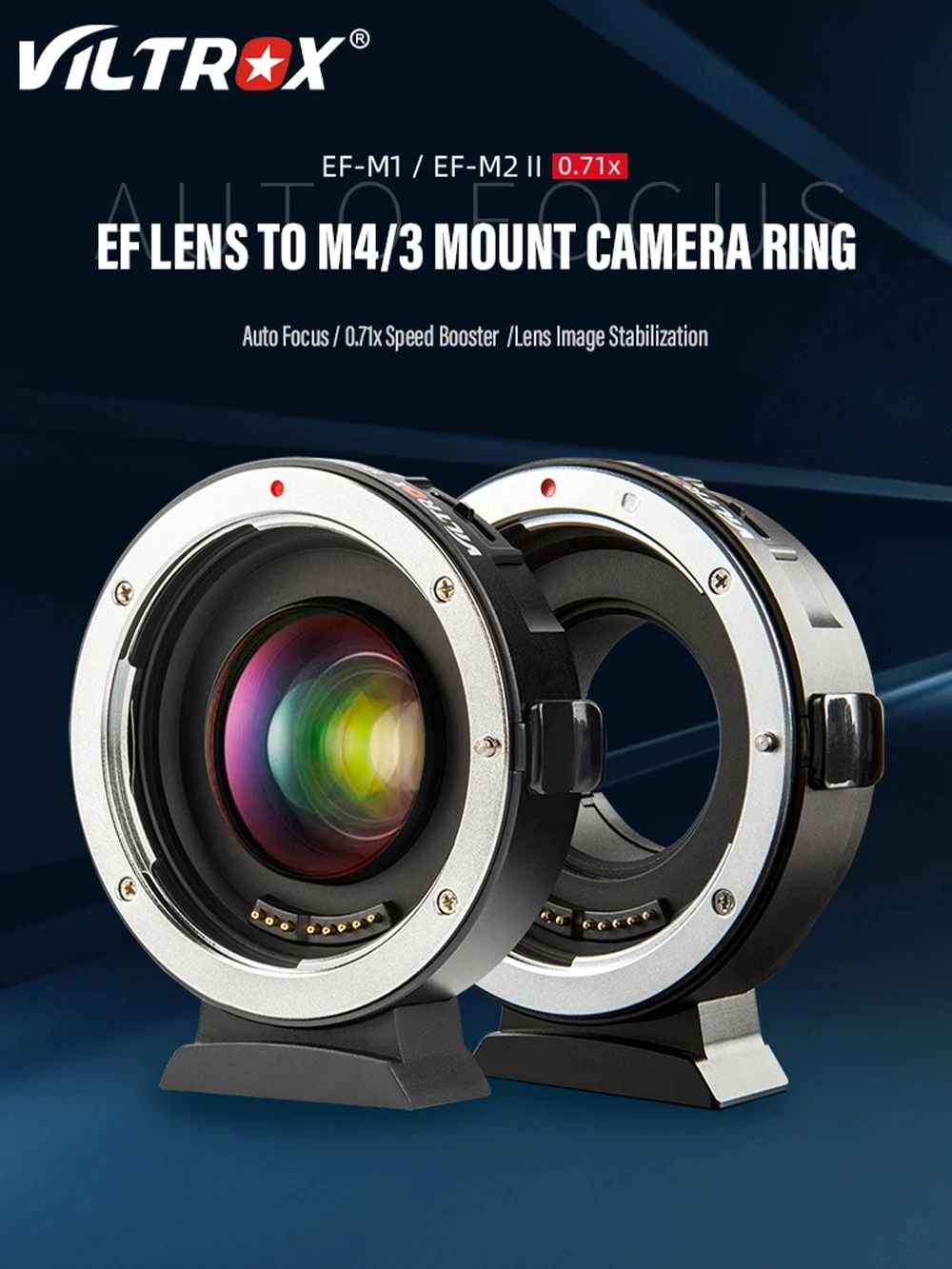 Viltrox EF-M2 II 0.71x Lens Adapter Speed Booster Focal Reducer 