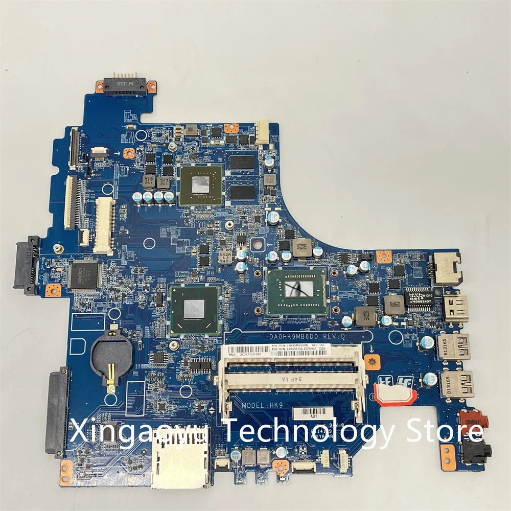 

Оригинальная материнская плата для ноутбука Sony SVF152 SVF152A DA0HK9MB6D0 SR0XL I5-3337U GT740M 100% ТЕСТ ОК