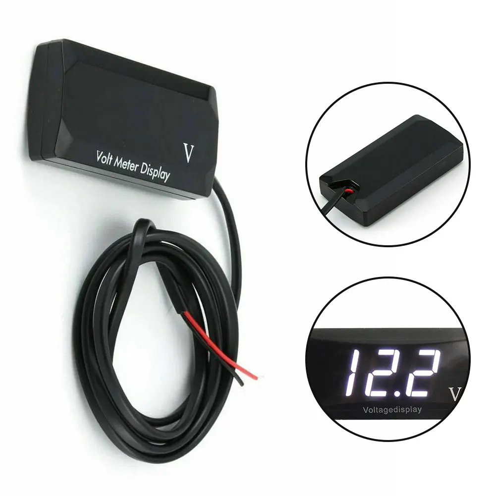

DC 12V LED Digital Monitor Volt Meter Display Battery Gauge Voltage Caravan/Car Easy Connection Car Accessories