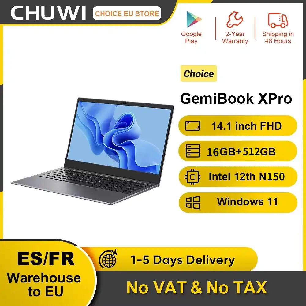 CHUWI GemiBook XPro 14.1 Inch Laptop Intel 12th N150 16GB DDR5