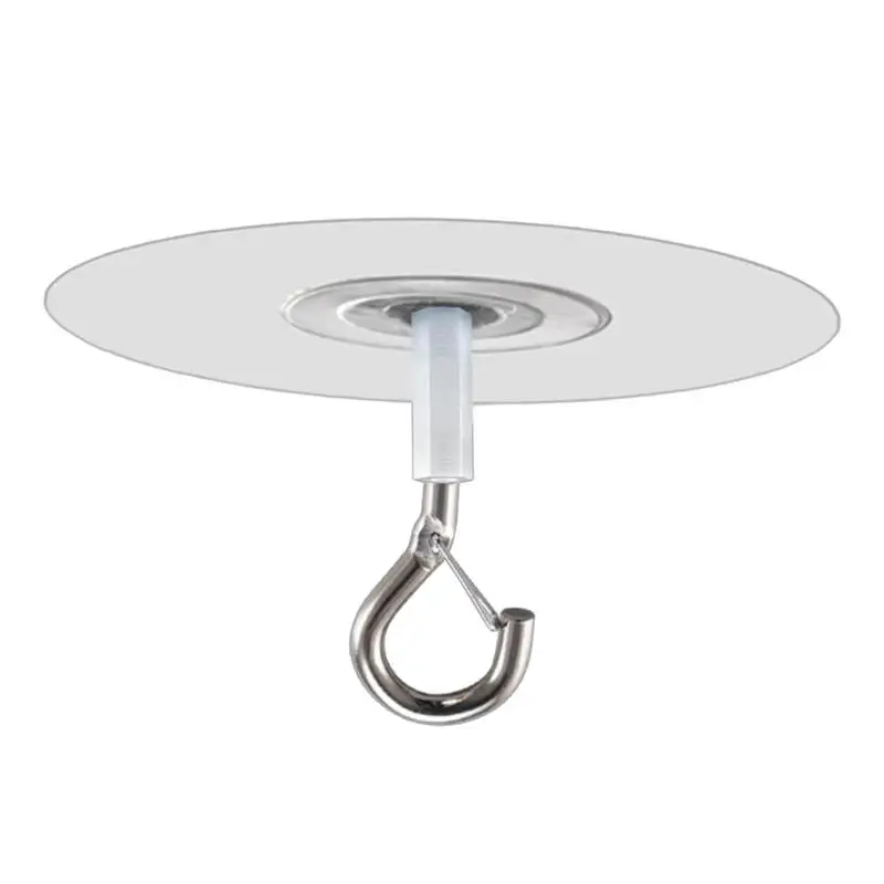 1//3/5/10 pcs Ceiling Hooks Self Stick Heavy Duty Hooks Without Drilling Kitchen Wall Key Hangers for Hanging Plant Wind Chimes