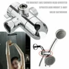 ABS Shower Diverter Valve 1/2 Inch 3 Way Valve Sprayer Water Separator Shower Adapter Connector Bathroom Shower Accessories 2