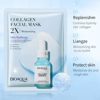 20pcs BIOAQUA Centella Collagen Face Mask Moisturizing Refreshing Sheet Masks Hyaluronic Acid Facial Mask Skin Care Products 2