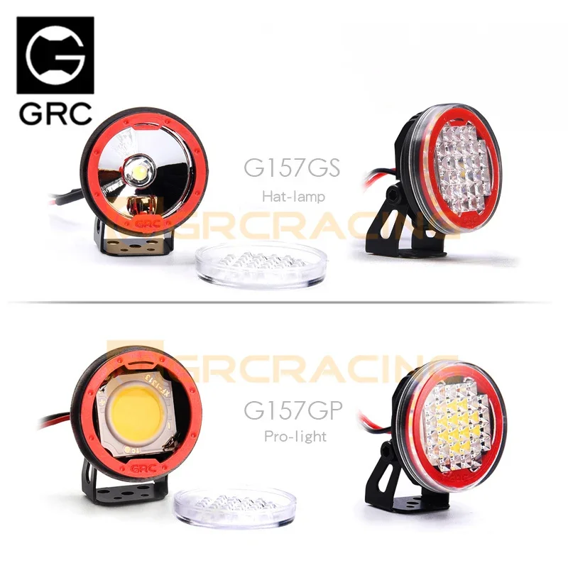 LED Spotlight 22mm Round Dome Intensive for Axial SCX10 90046 JK RR10 #G157GP/GS