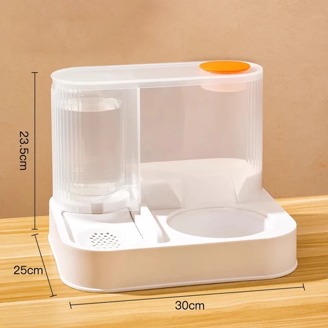 Large Capacity Automatic Cat Food Dispenser Drinking Water Bowl Pet Supplies Wet and Dry Separation Dog Food Container 3