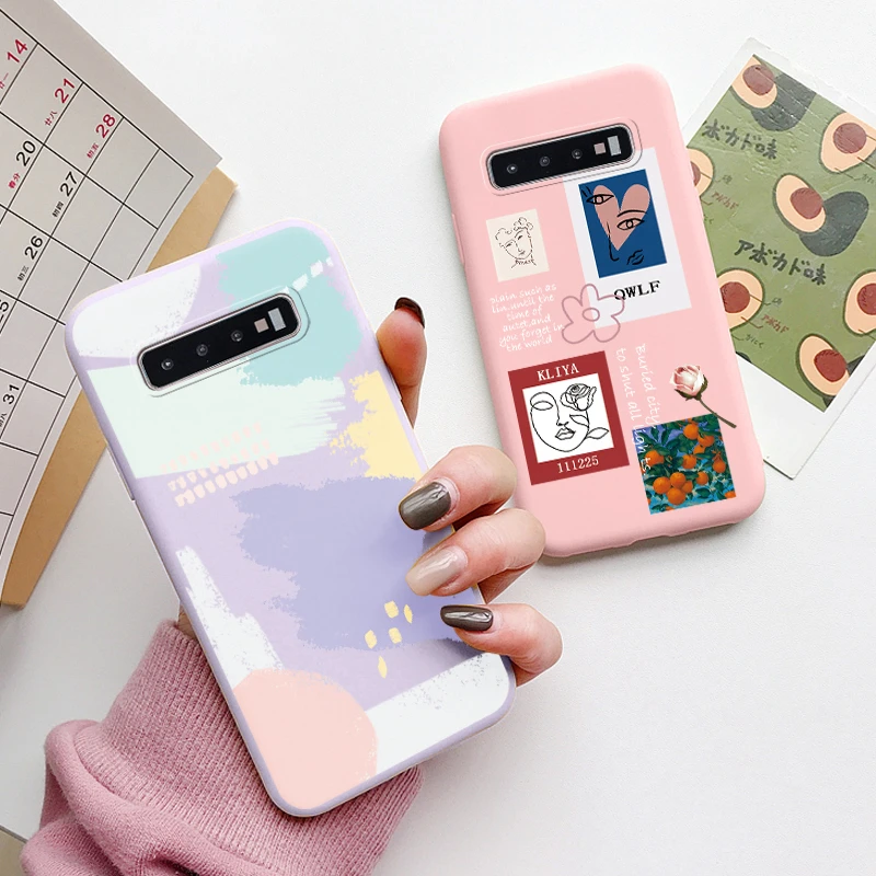 Casing untuk Samsung Galaxy S10 Plus S 10 S10E Cover Cloud