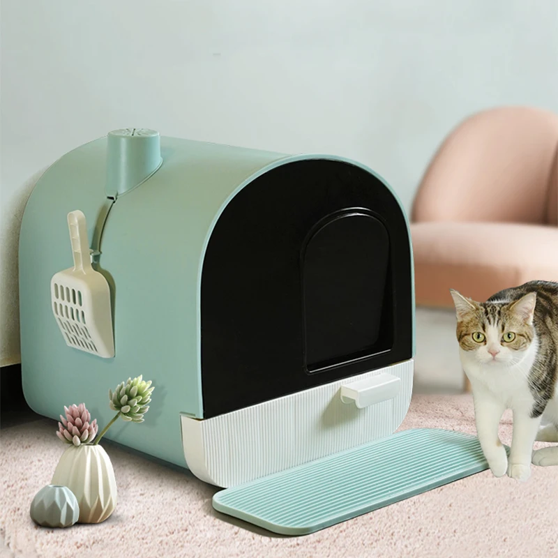 

Strainer Litter Box Cat Bedpans Toilet Enclosure Container Shovel Cat Bedpans Strainer Enclosed Arenero Para Gatos Cat Supplies