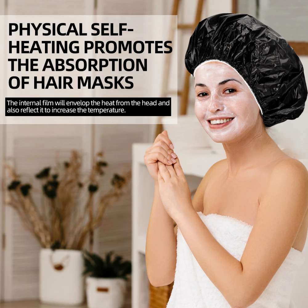여성용 염색 도구 샤워 캡 열 차단 알루미늄 호일 모자 신축성 샤워 캡 미용실 ..