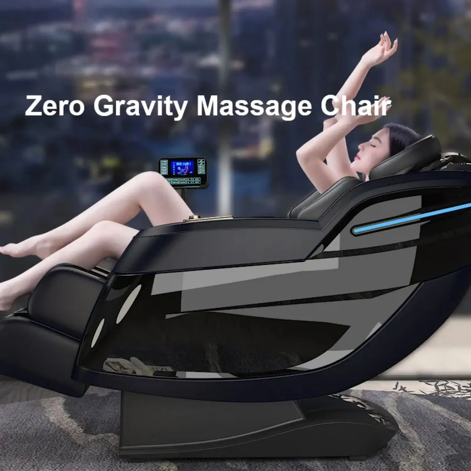 Shiatsu Massage Chairs Full Body  Recliner 4d Zero Gravity Massage Chair Electric Heart Foot Roller Air Massage Easy to Move 3
