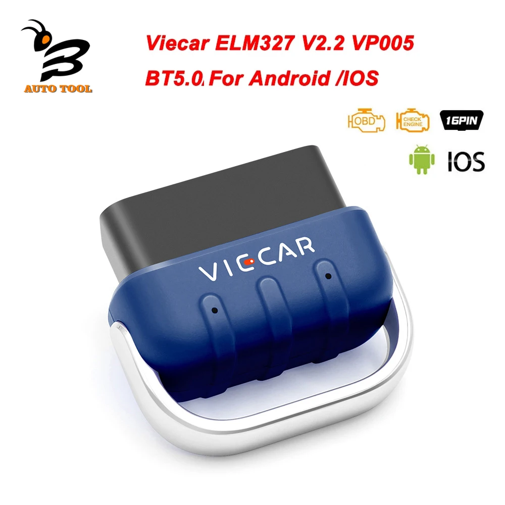 

ELM327 Scanner For Android IOS VP005 BT-Wireles 5.0 V2.2 Viecar PIC18F25K80 OBD2 Diagnostic Tool ELM 327 OBD Car Auto