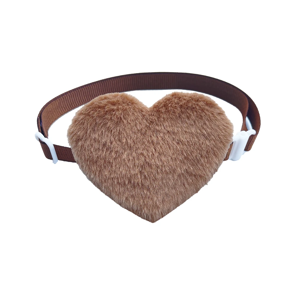 50/100pcs Valentine's Day Dog Bow Ties Heart Shape Bowties Neckties Small Dog Collars Adjustable Pet Bowtie Dog Grooming Product 5