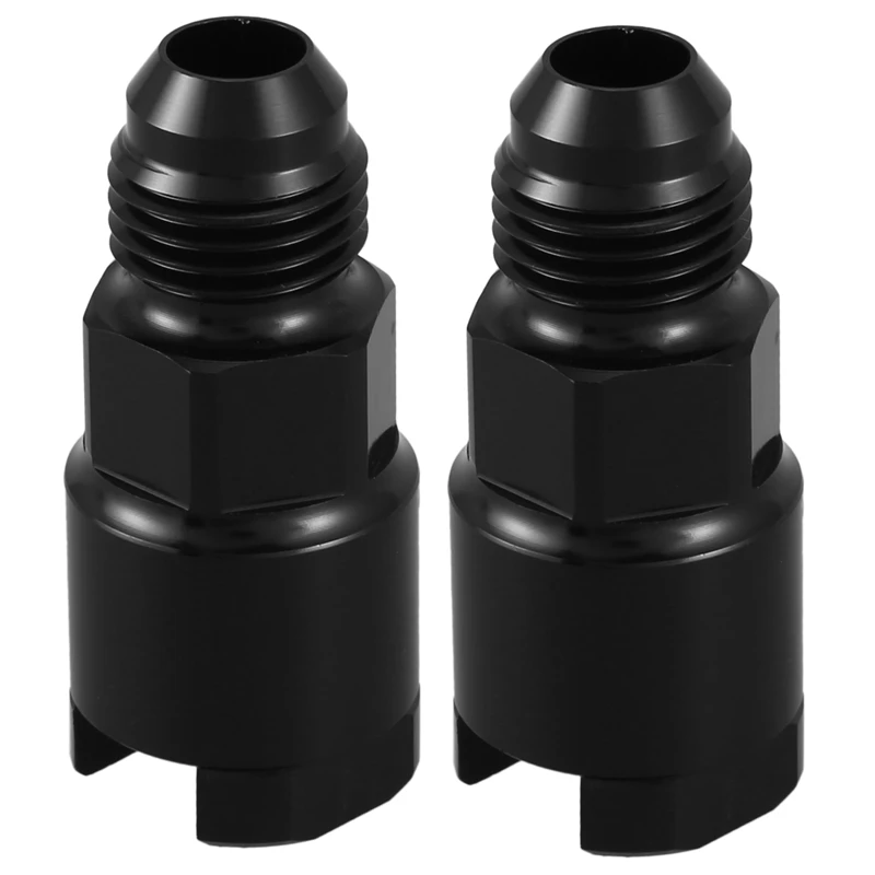 2X LS1 Swap Fuel Rail Inlet Line Fitting Adaptor 3/8 Inch 6AN LSX LS