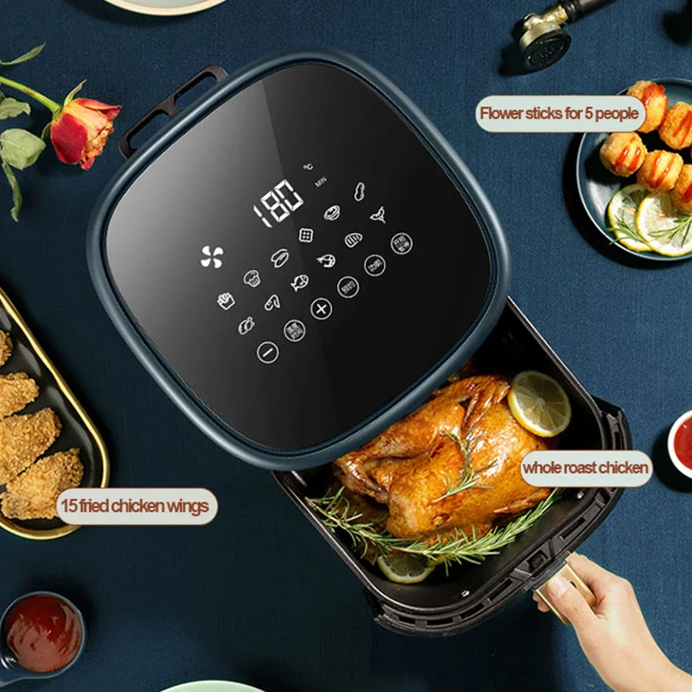 Home Kitchen Factory Easy Cooking Nonstick Electric Digital Touch Screen Oil Free Air Fryer 6