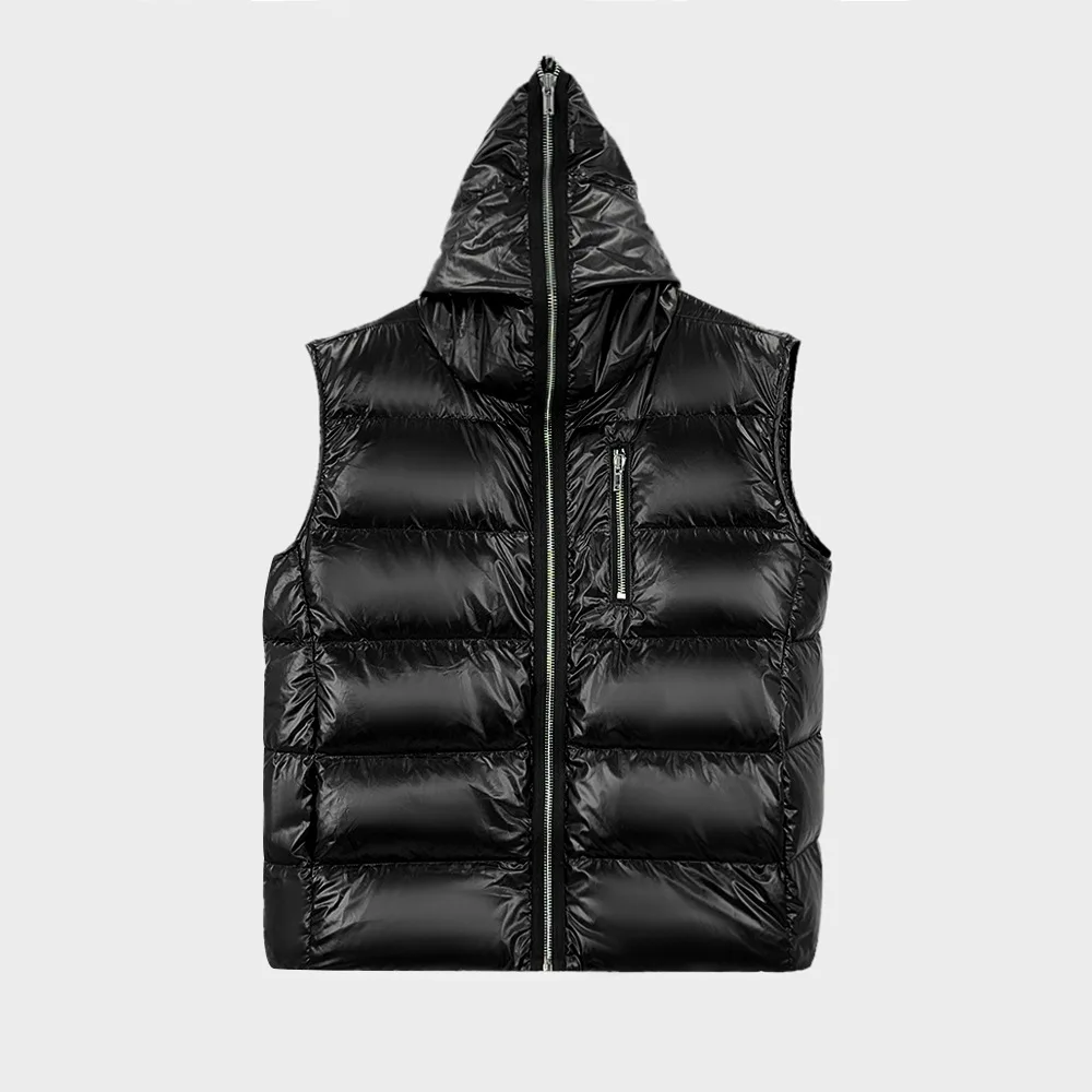 High Street Duck Down Vest Detail 4