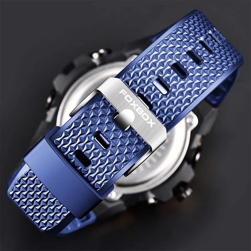 LIGE Sport Men‘s Watches Fashion Digital Quartz Wristwatches Silicone strap Waterproof Dual Display Date Clock Relogio Masculino