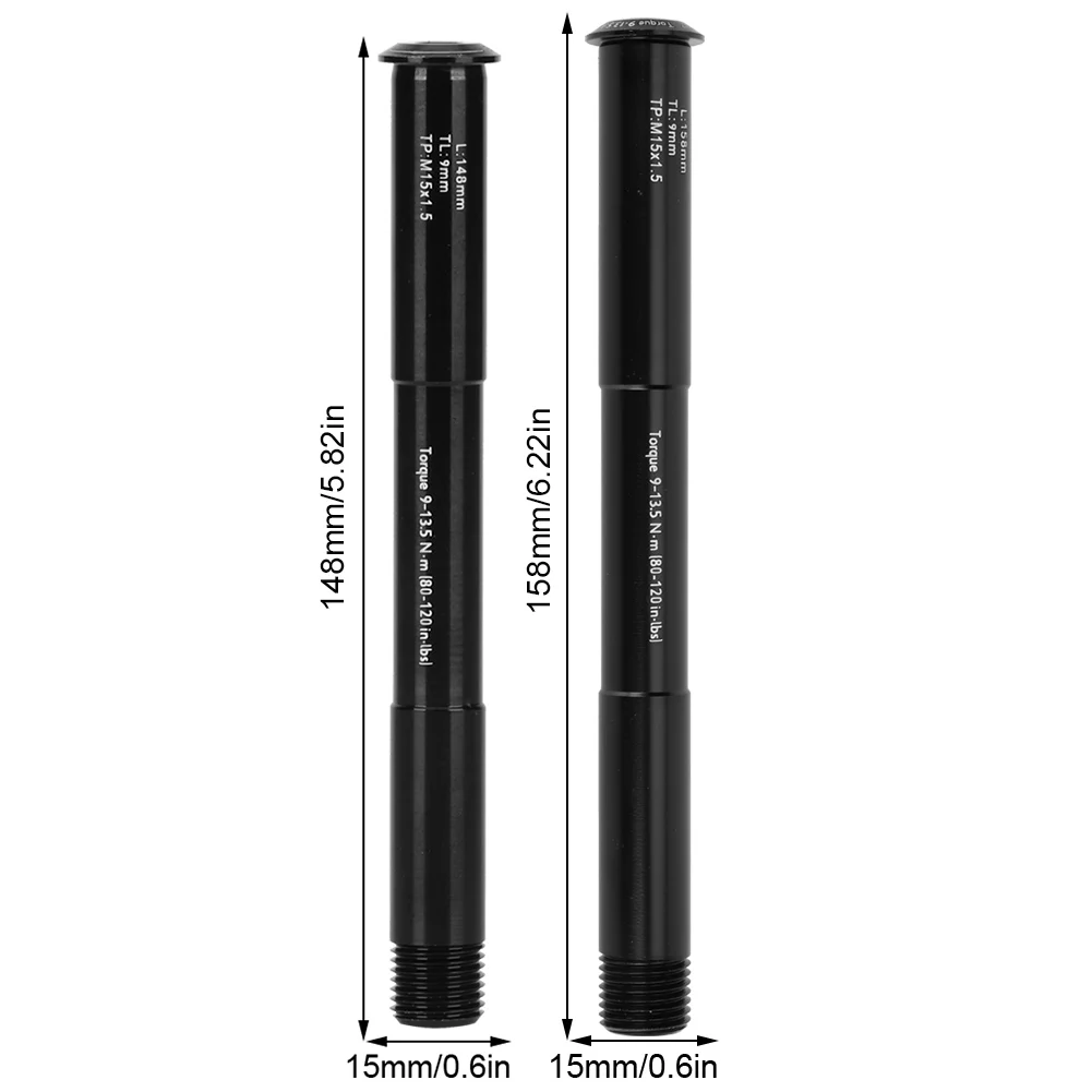 Mountain Bike Thru Axle Front Hubs Tube Boost Shaft 15mmx110mm for RockShox Front Fork Road Bicycle Lever Bicycle Accessories