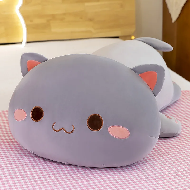 Creative New Peach Cat Doll Plush Toy Kitten Birthday Gift Cute Cat Pillow Doll Cojines Decorativos  Cute Pillow  Office Chair 6