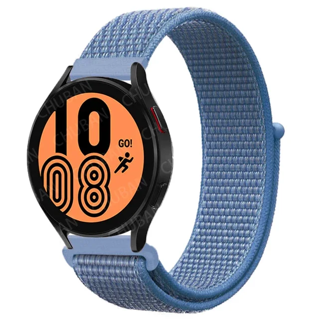 Nylon Loop Sport Watch Band Bracelet, 20mm/22mm Adjustable Strap