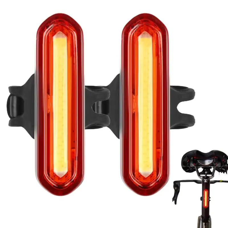 

Bike Tail Light USB Rechargeable Waterproof Bike Taillight Bright Bicycle Rear Cycling Safety Flashlight Adjustable Light Mode