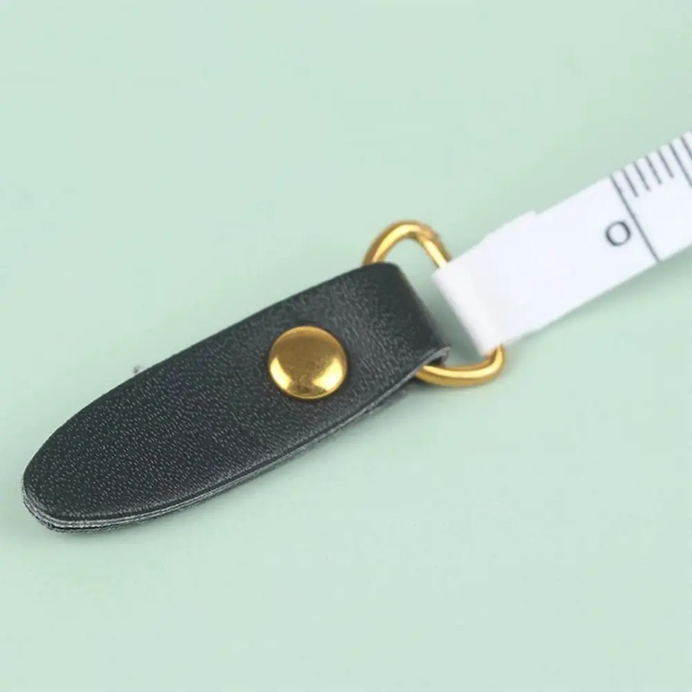 1.5m PU Leather Tape Measure 5.5cm Dia Portable Round Measure Ruler Mini Vintage Retractable Roll Tape Sewing Roll Ruler tape measure measuring tape