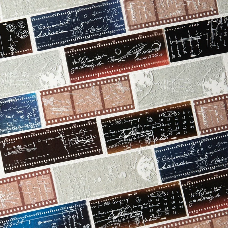 20 Stück Haustier Film Vintage Film Aufkleber Papier nostalgisches Material Kunst Collage alte Lieferungen Sammelalbum Hintergrund 176*83mm